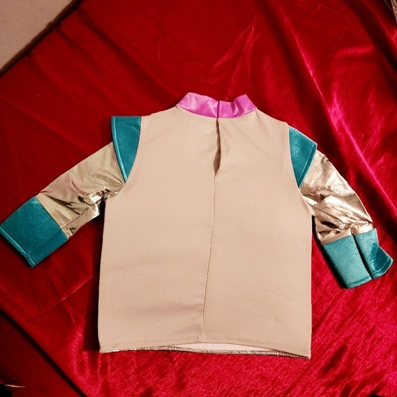 Hyde & Eek Boutique Silver Metallic Robot Top Halloween Costume Cosplay Sz 0-6M - Picture 2 of 4